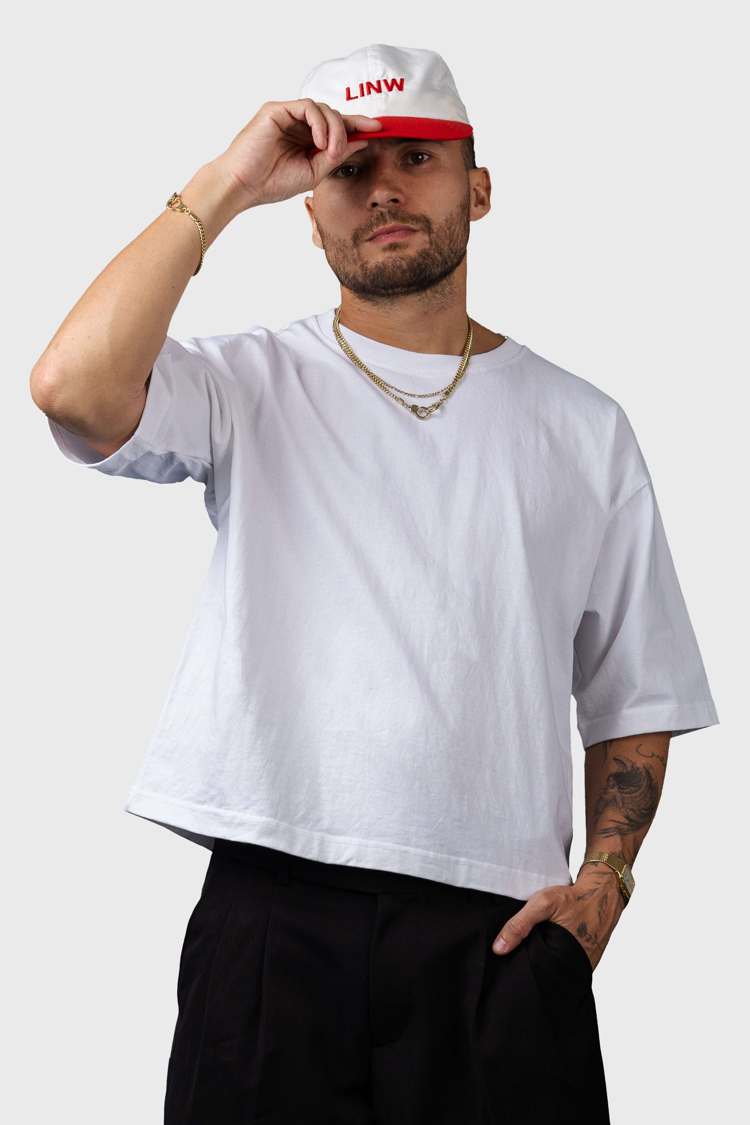 Essential Cropped Tee - White – LINW