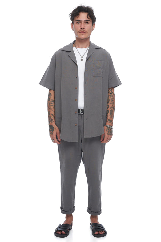 Load image into Gallery viewer, Waiheke Linen Pant - Stone Grey
