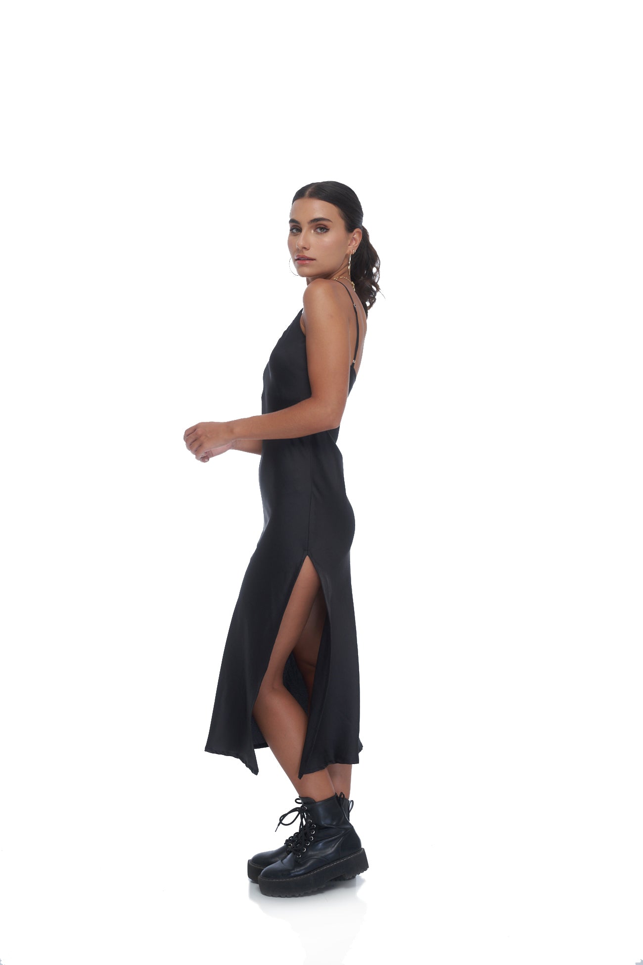 Fletcher Slip Dress- Black