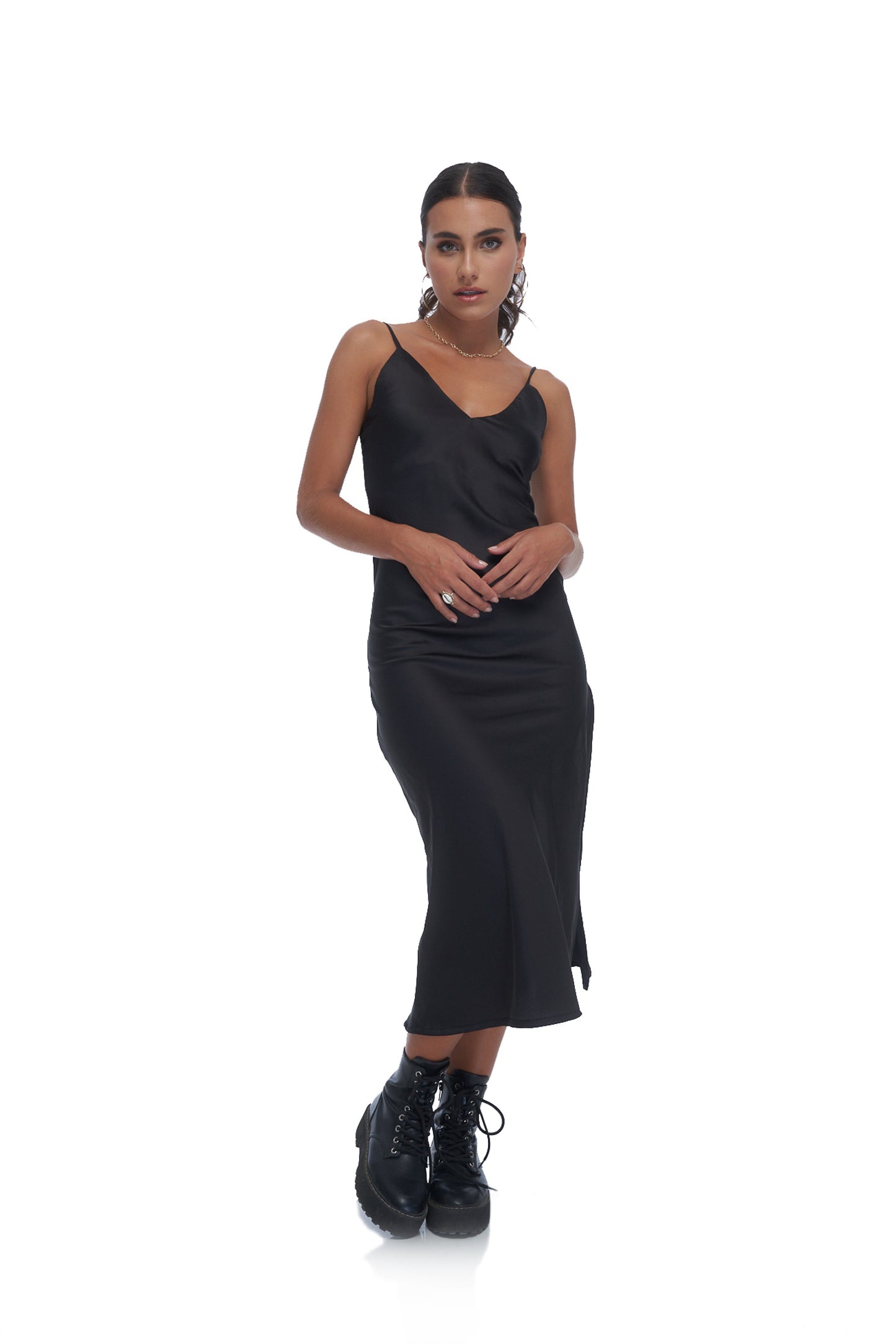 Fletcher Slip Dress- Black