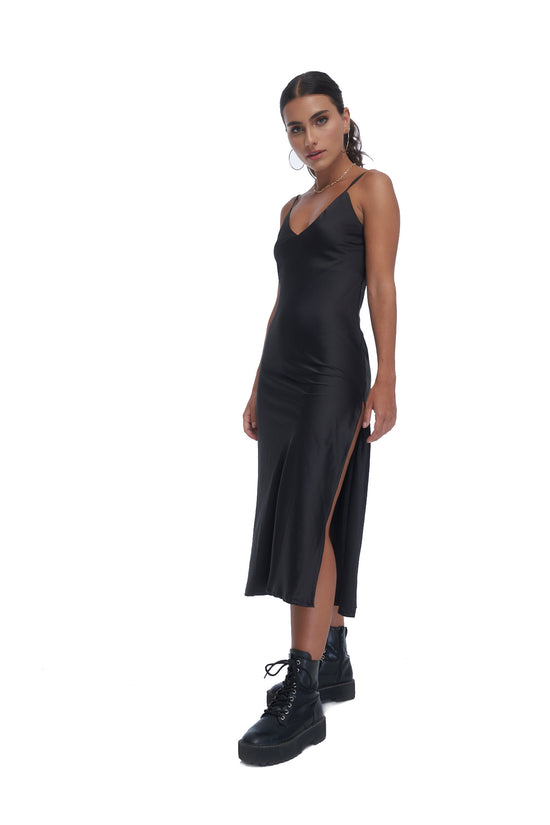 Load image into Gallery viewer, Fletcher Slip Dress- Black
