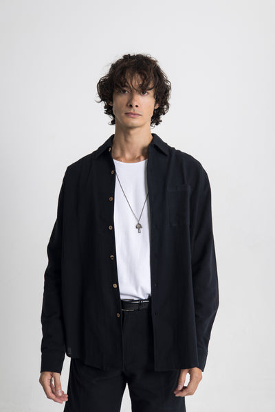 Seaside Linen - Black Sand LS – LINW