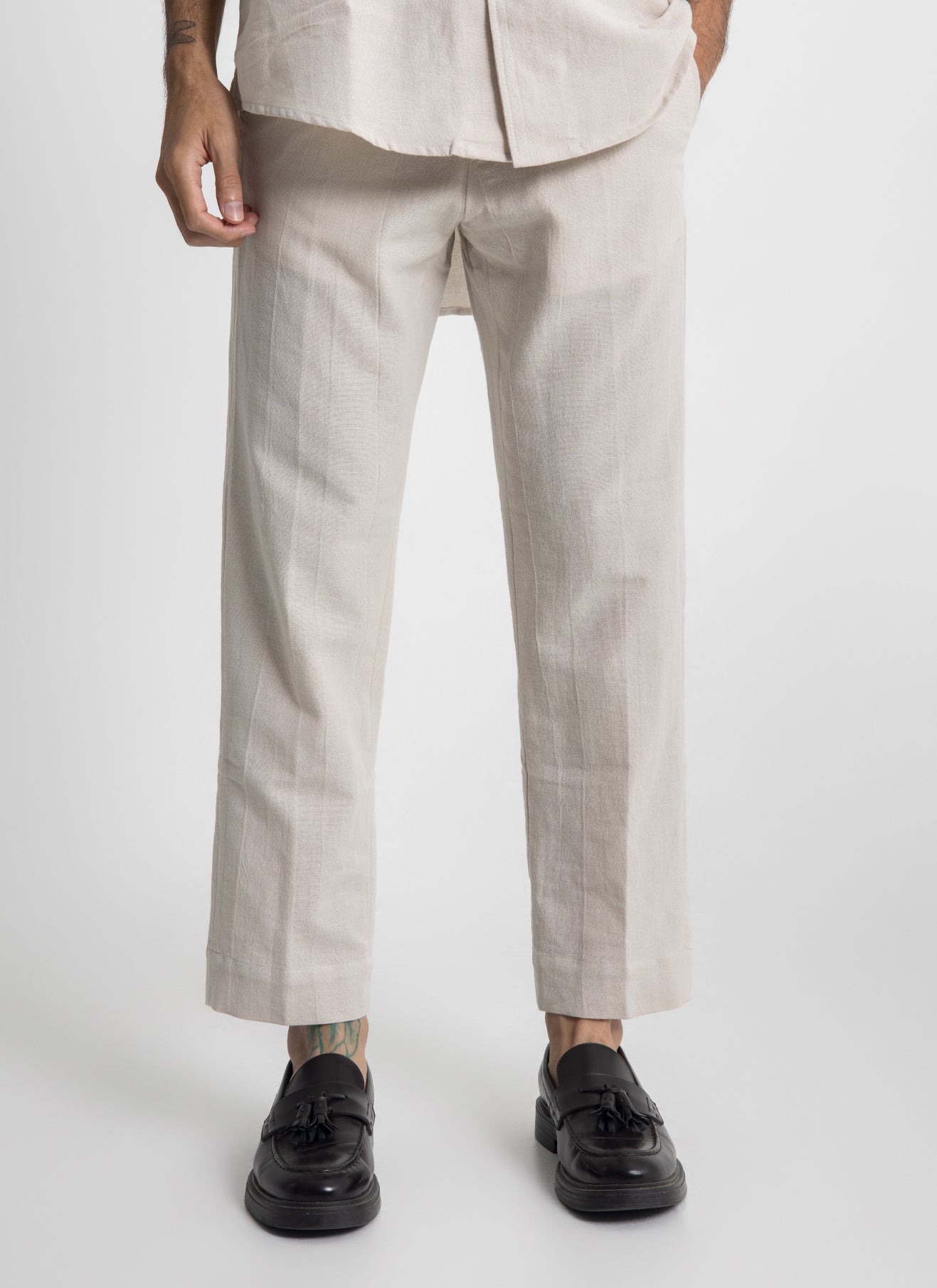 Lost In Nowhere Mens Pant Waiheke Linen Pant - Beige Waiheke Linen Pant - Beige
