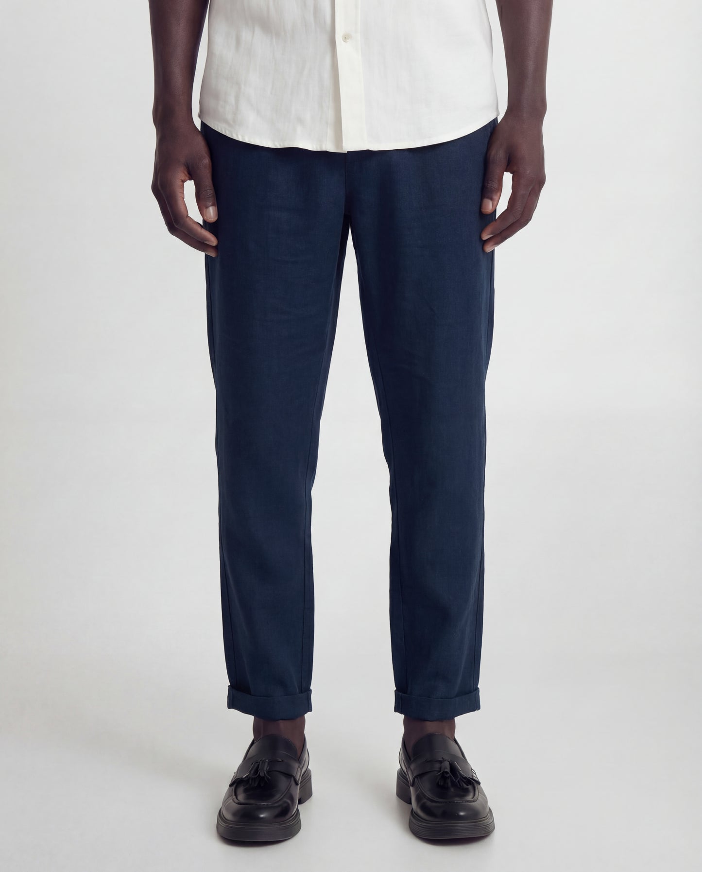 Lost In Nowhere Mens Pant Waiheke Linen Pant - Navy Waiheke Linen Pant - Navy