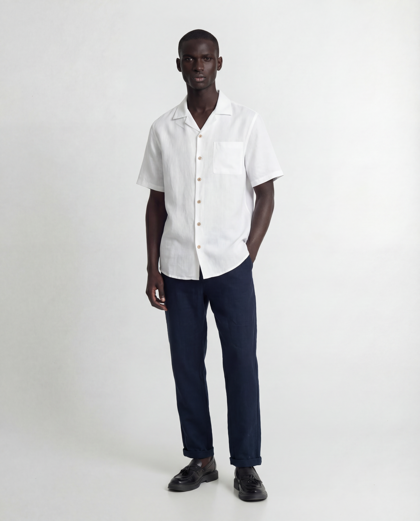 Lost In Nowhere Mens Pant Waiheke Linen Pant - Navy Waiheke Linen Pant - Navy