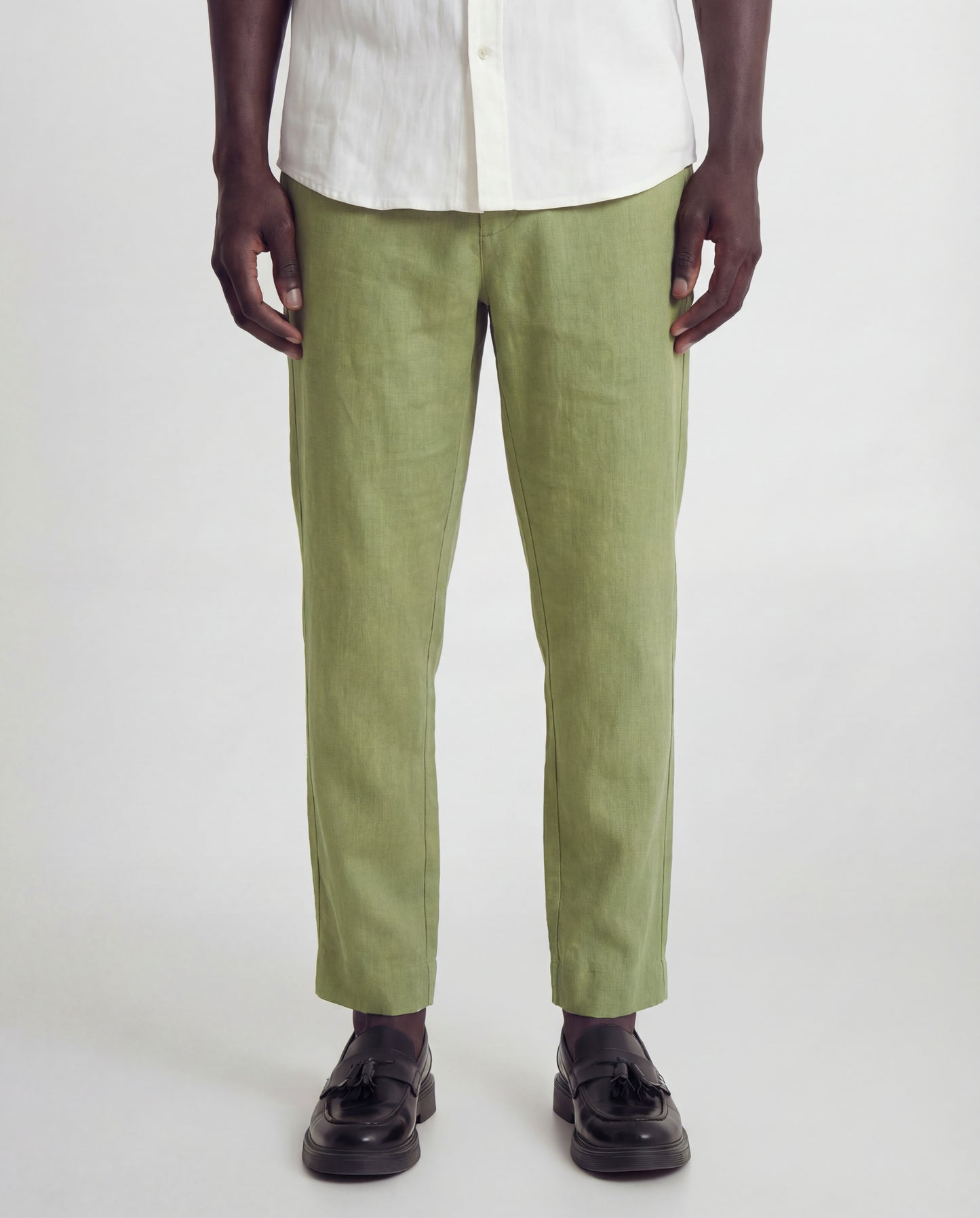 Lost In Nowhere Mens Pant Waiheke Linen Pant - Olive Waiheke Linen Pant - Olive