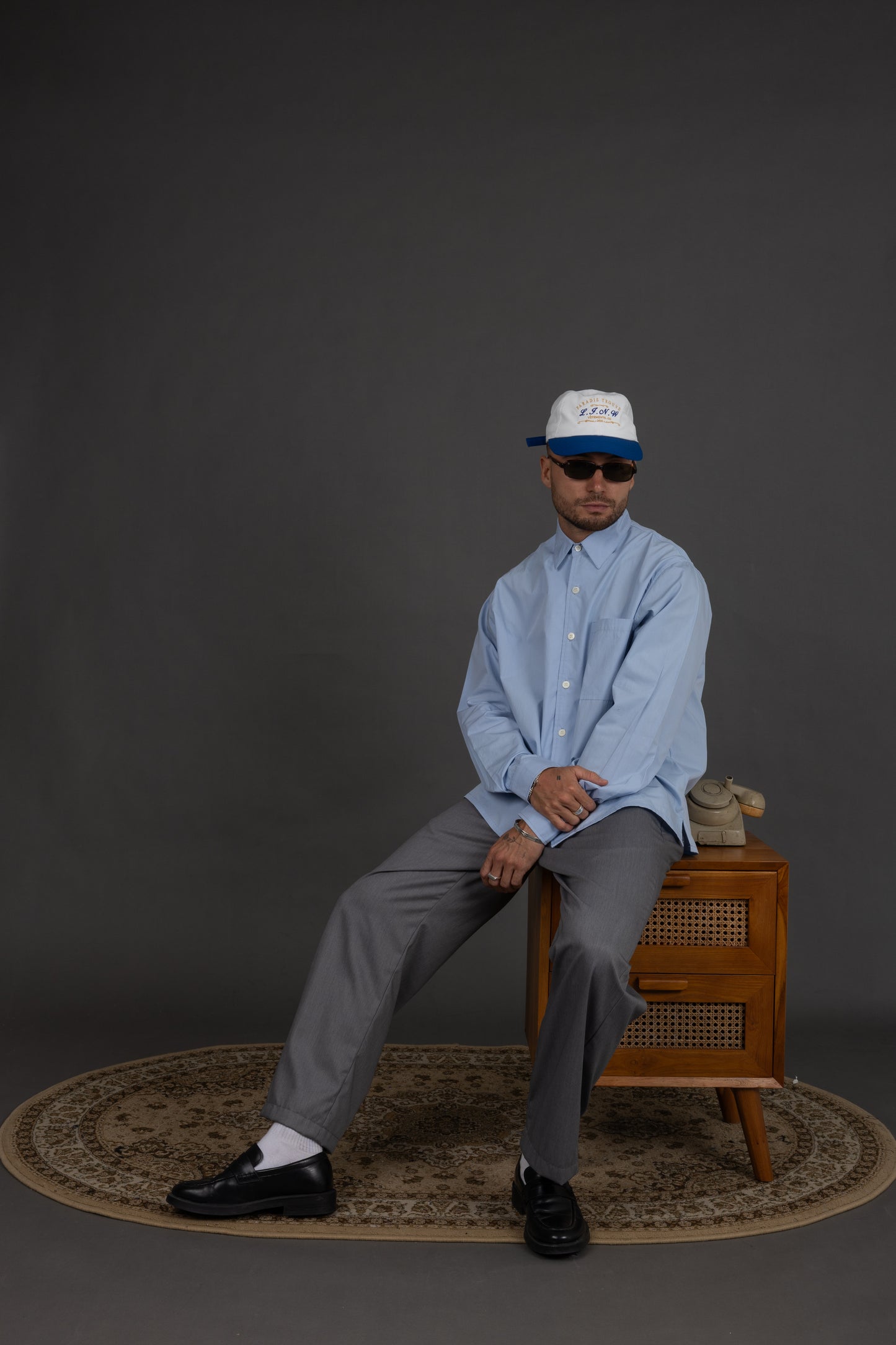 Lost In Nowhere Pants Camden Pleated Pant - Grey Camden Pleated Pant - Grey