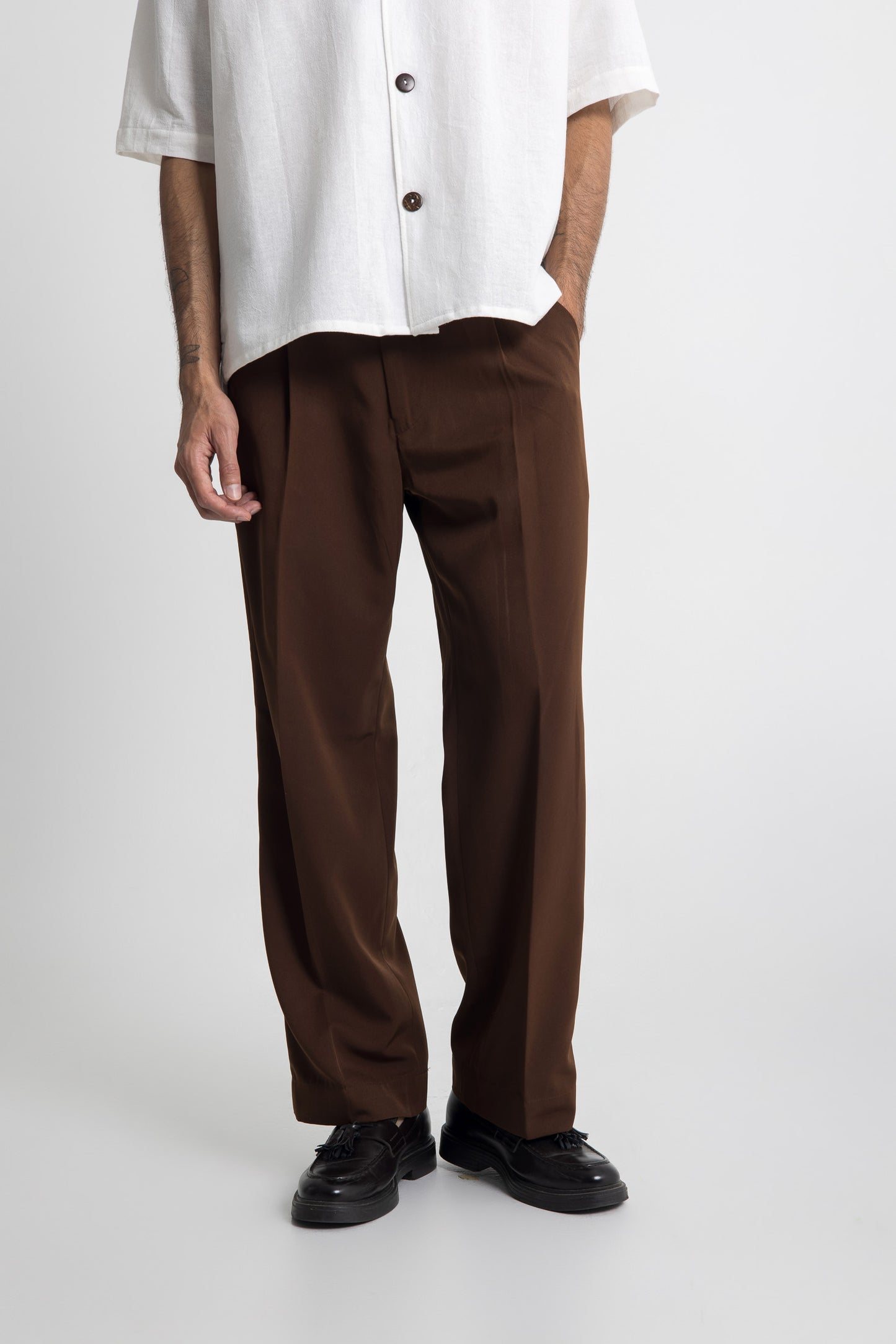 Lost In Nowhere Pants Seseh Pleated Pant - Brown Seseh Pleated Pant - Brown