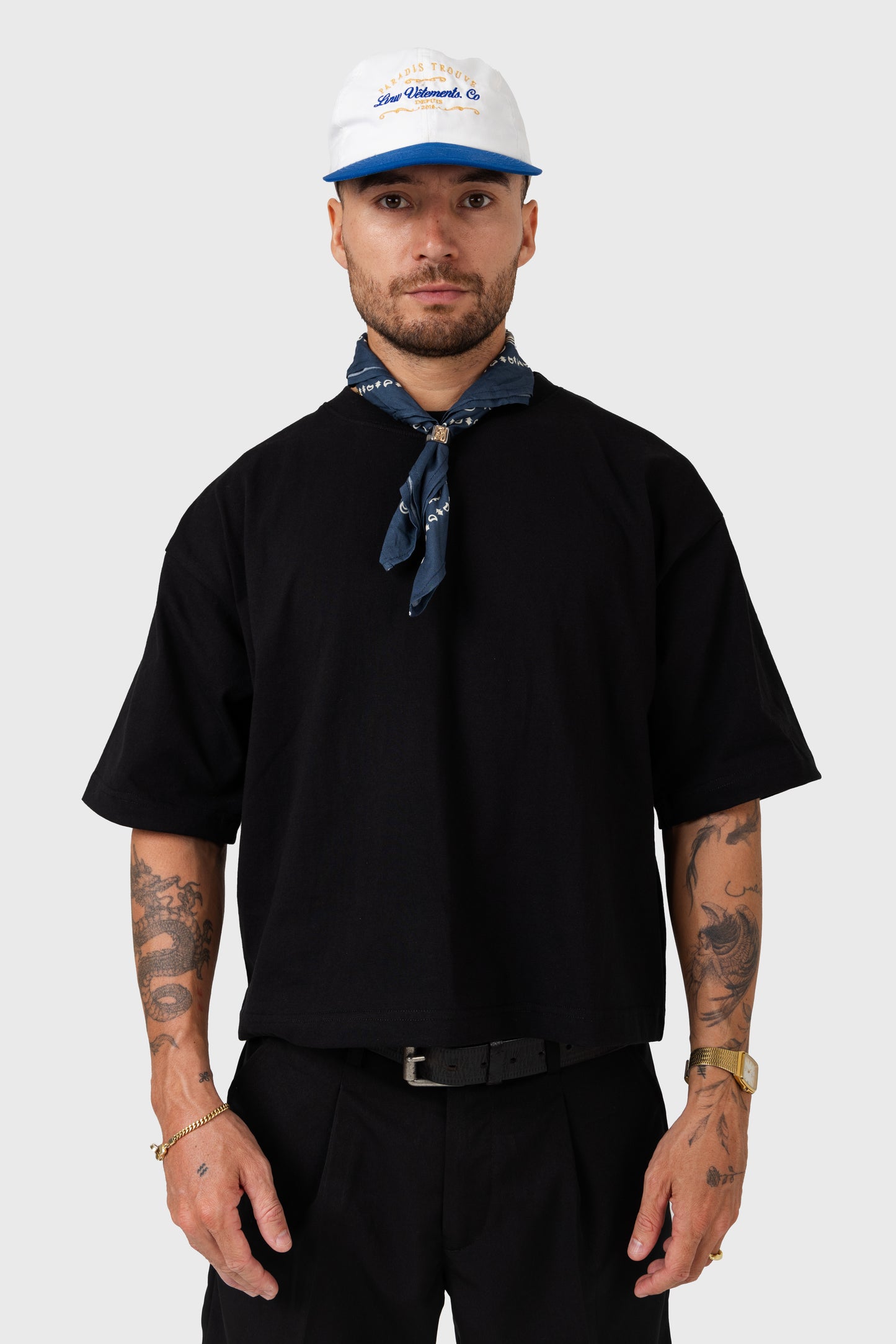 Lost In Nowhere Tee Shirt Cropped Tee - Black Cropped Tee - Black