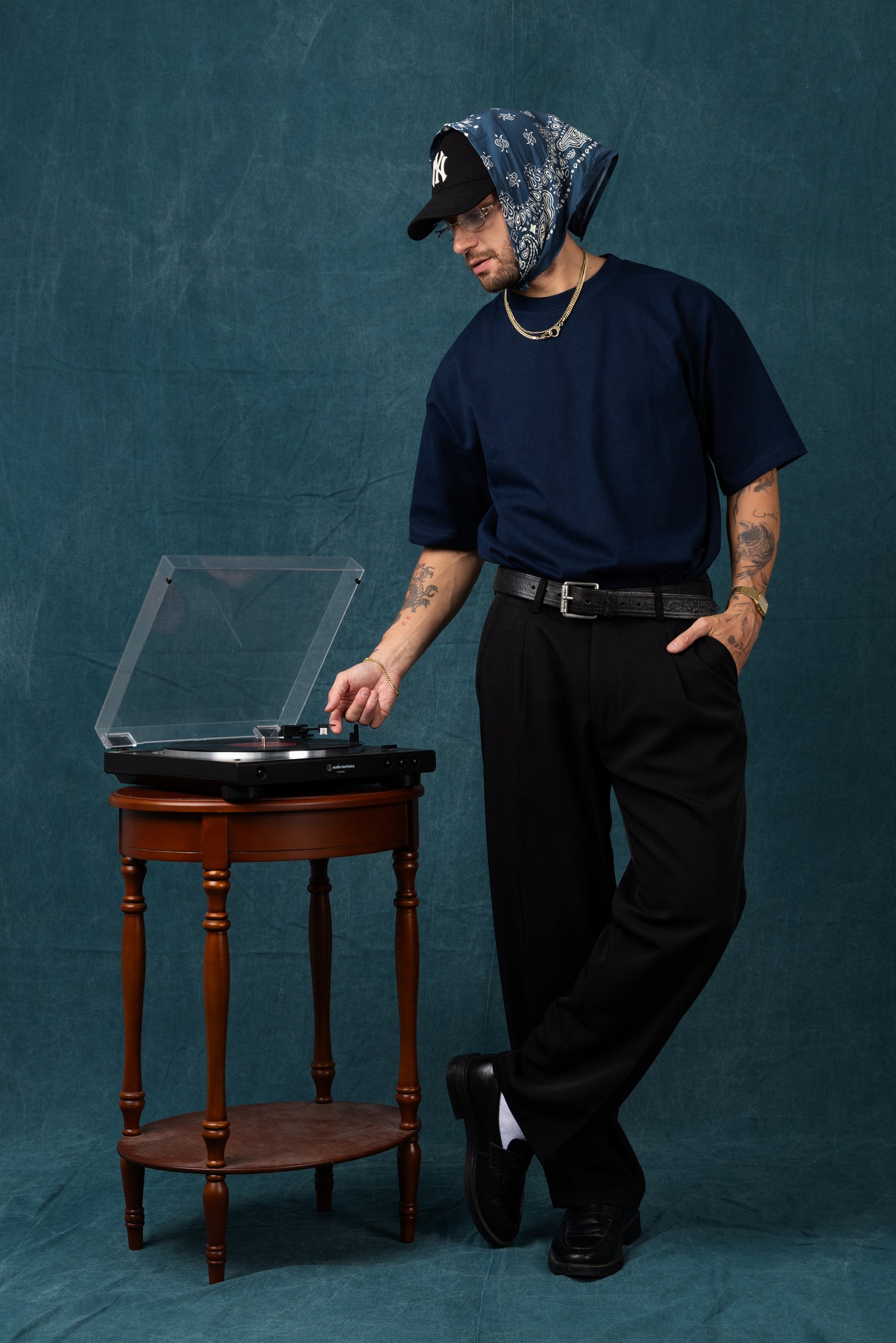 Lost In Nowhere Tee Shirt Essential Box Tee - Navy Essential Box Tee - Navy