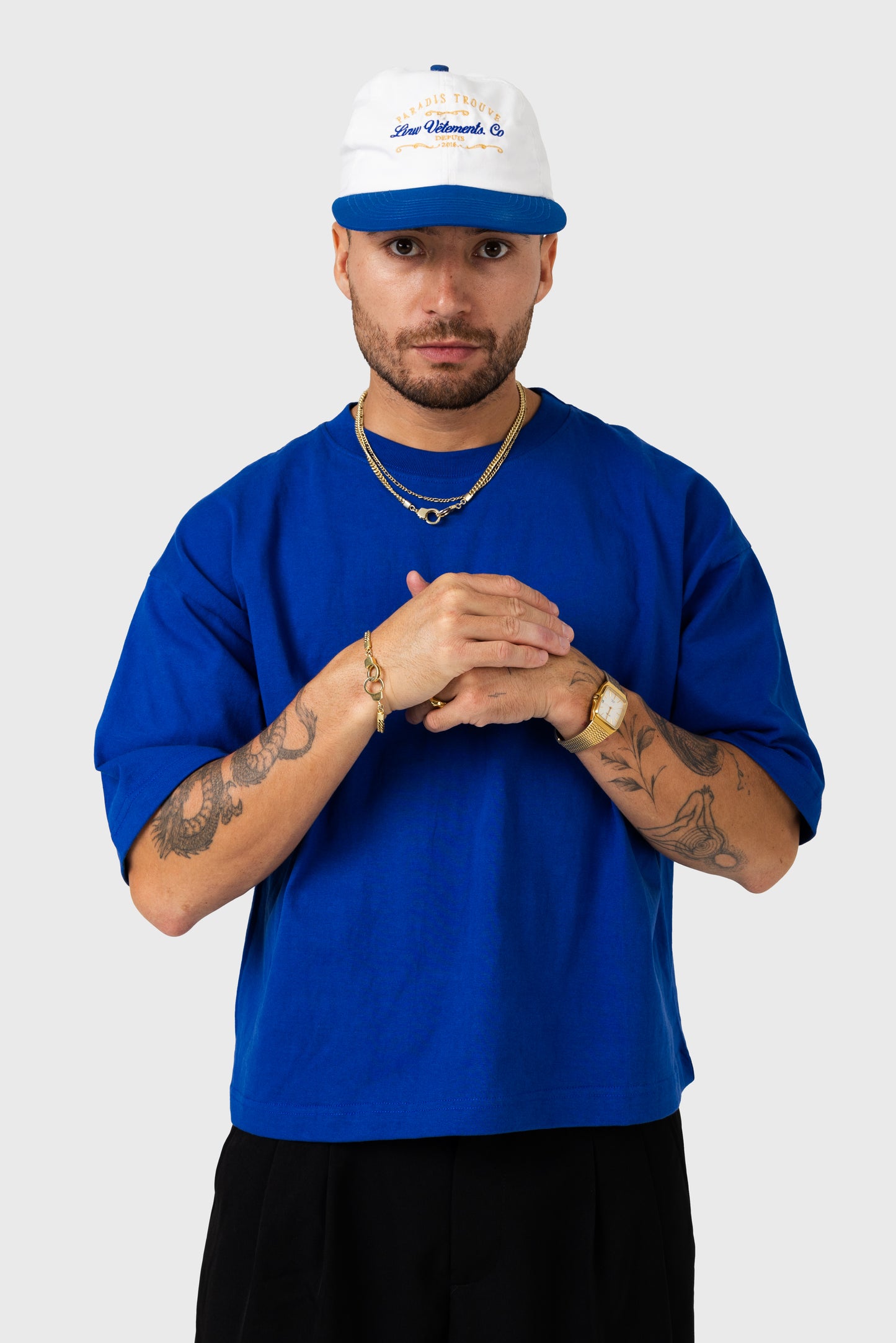 Lost In Nowhere Tee Shirt Essential Cropped Tee - Blue Essential Cropped Tee - Blue