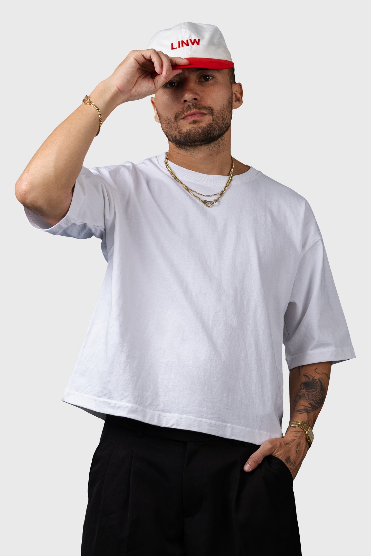 Lost In Nowhere Tee Shirt Essential Cropped Tee - White Essential Cropped Tee - White