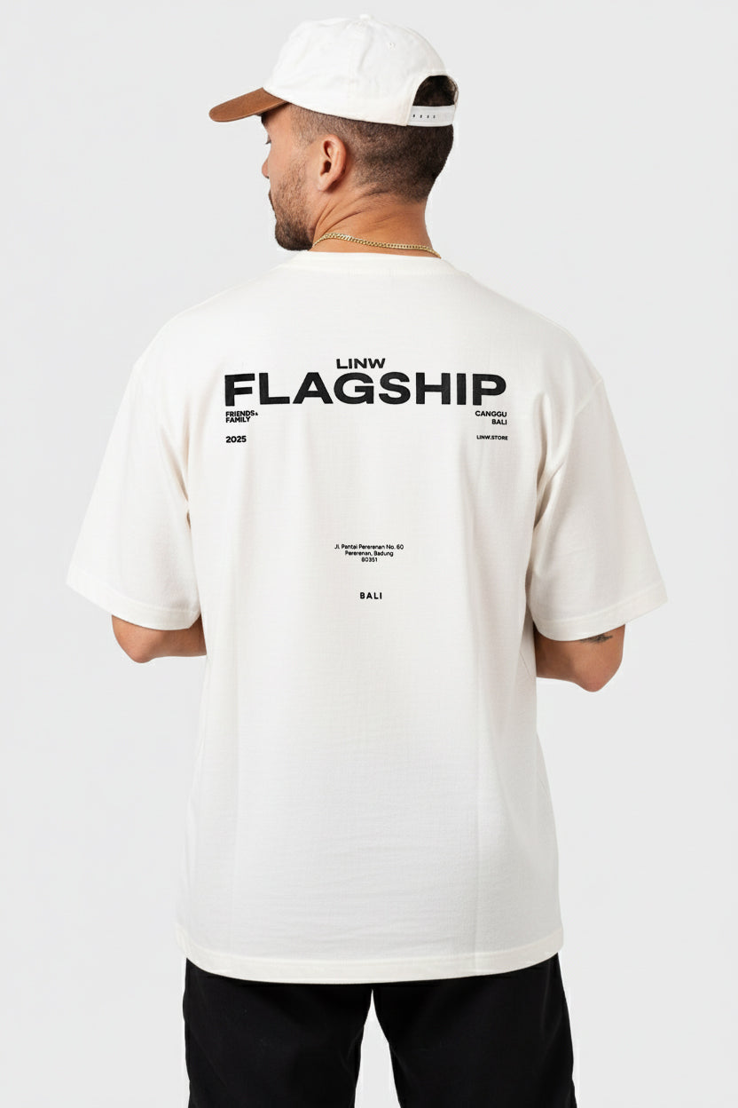 Lost In Nowhere Tee Shirt Flagship Box Tee Vol 2 - White Flagship Box Tee Vol 2 - White