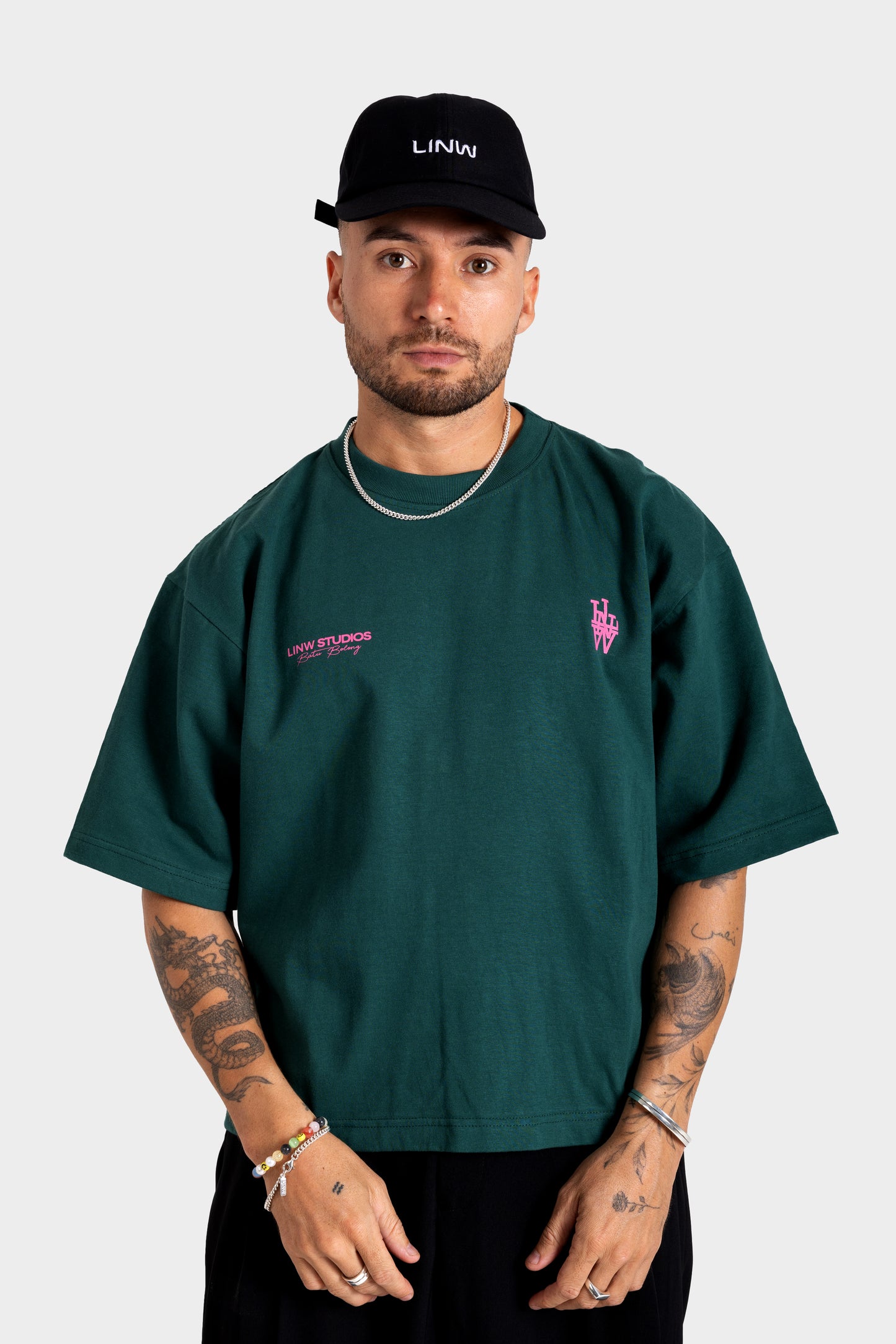 Lost In Nowhere Tee Shirt Flagship Cropped Tee  - Forrest Green Flagship Cropped Tee  - Forrest Green