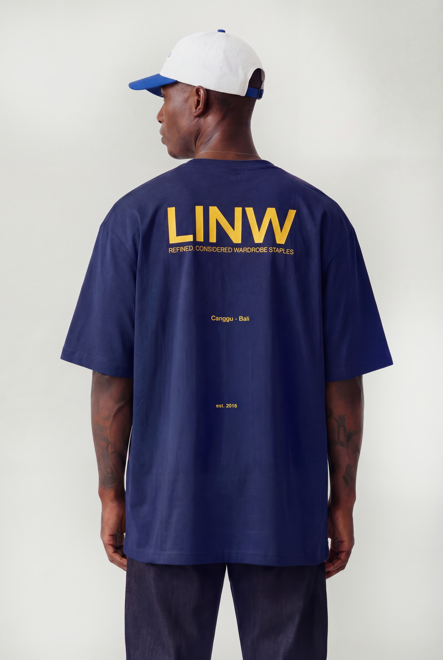 Lost In Nowhere Tee Shirt LINW Classic Box Tee - Navy LINW Classic Box Tee - Navy