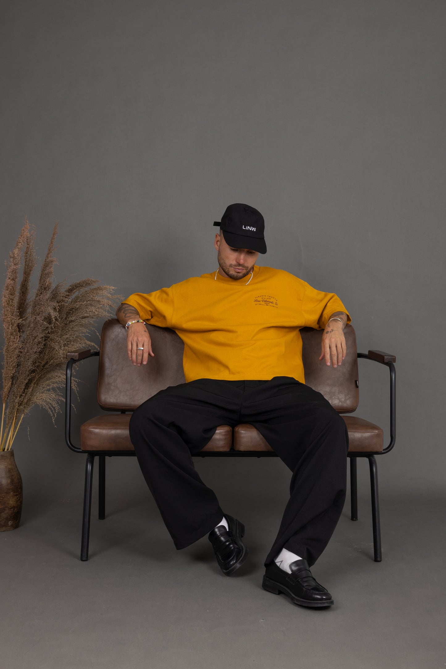 Lost In Nowhere Tee Shirt Paradise Trouve Cropped Tee  - Yellow Paradise Trouve Cropped Tee  - Yellow