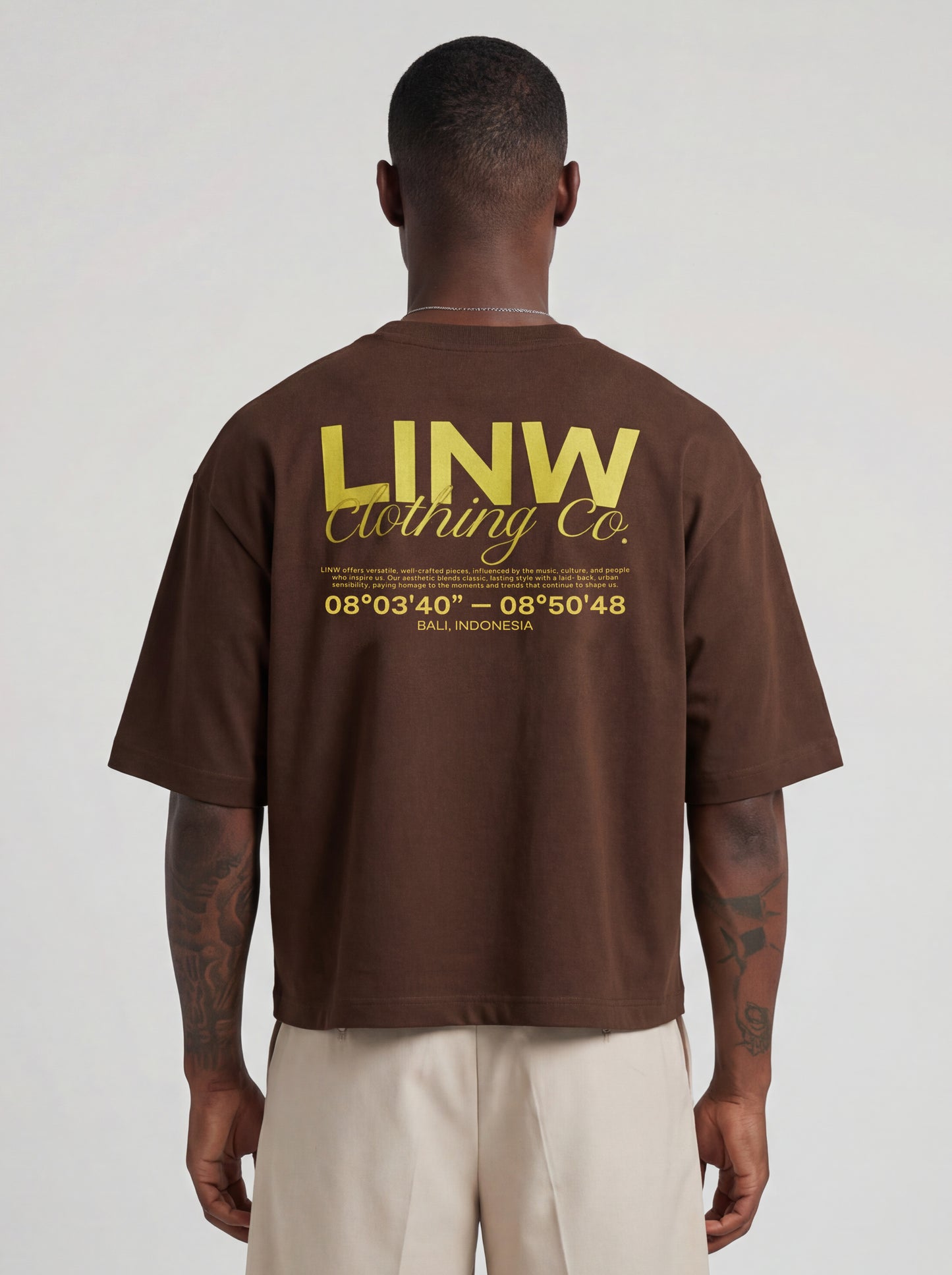 Lost In Nowhere Tee Shirt Signature Cropped Tee  - Brown Signature Cropped Tee  - Brown