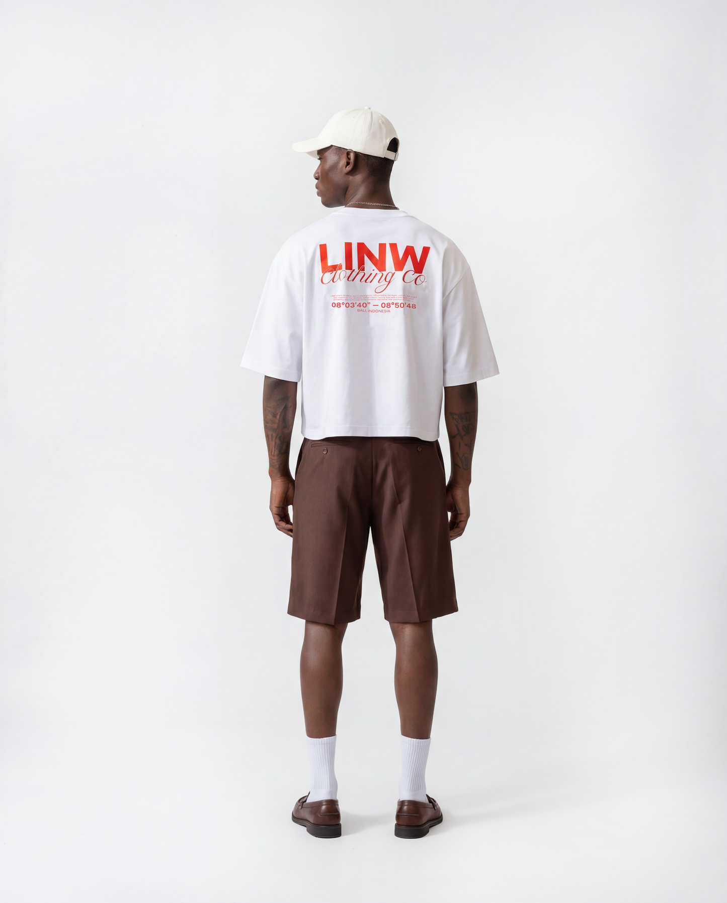 Lost In Nowhere Tee Shirt Signature Cropped Tee  - White Signature Cropped Tee  - White
