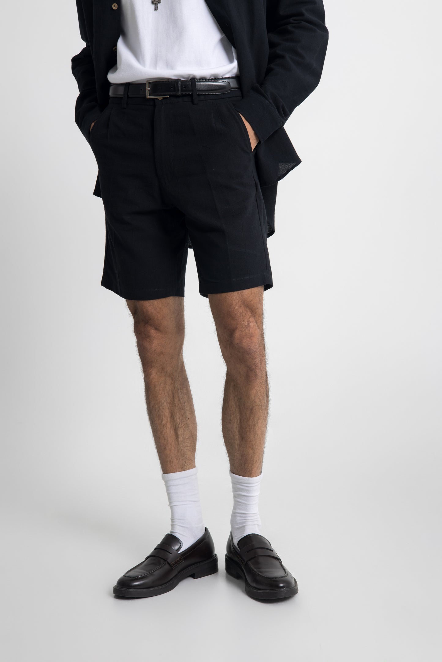 Lost In Nowhere Waihi Linen Short - Black Waihi Linen Short - Black