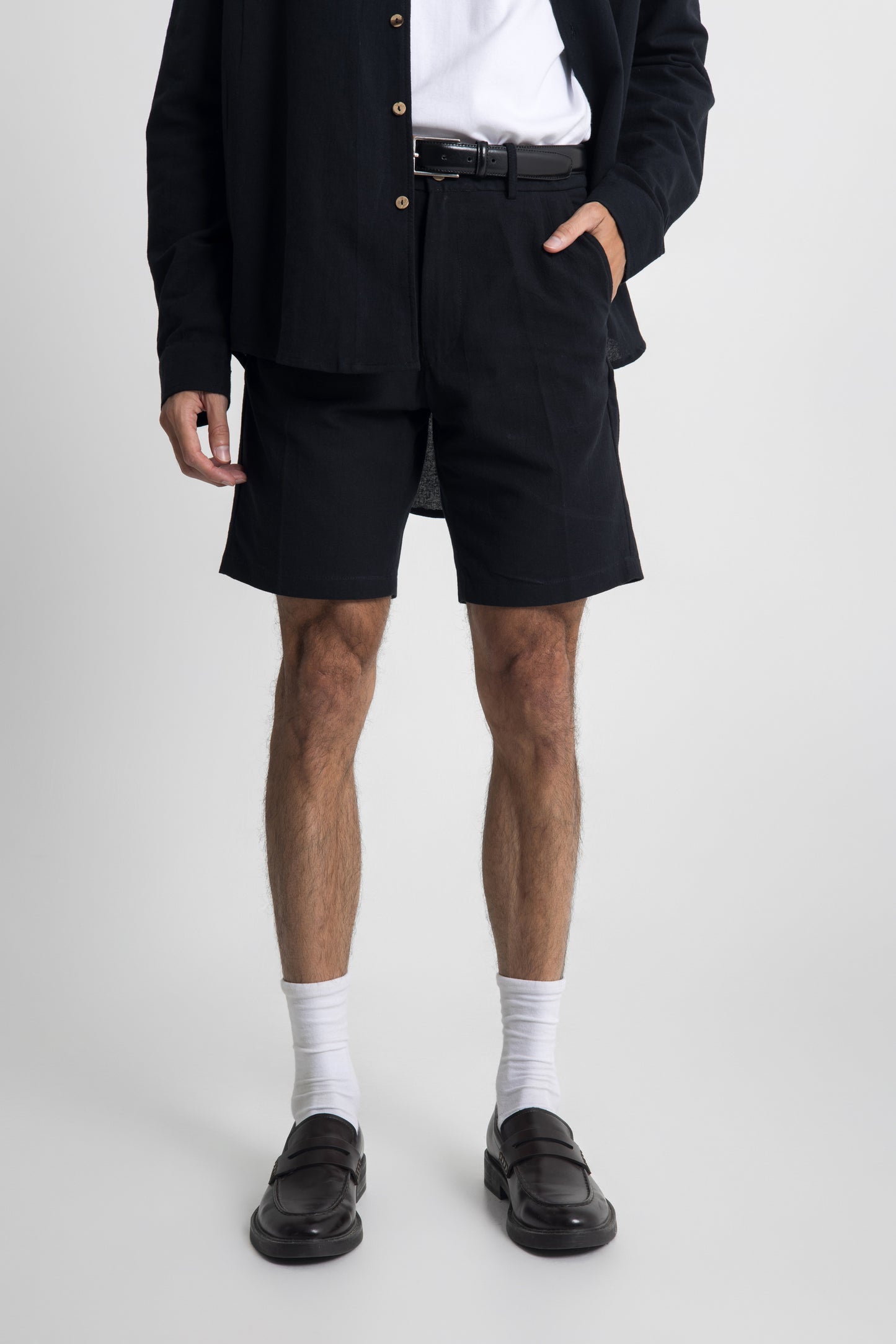 Lost In Nowhere Waihi Linen Short - Black Waihi Linen Short - Black