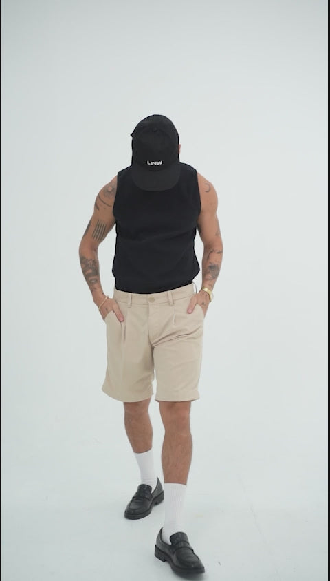 Seseh Pleated Short - Beige