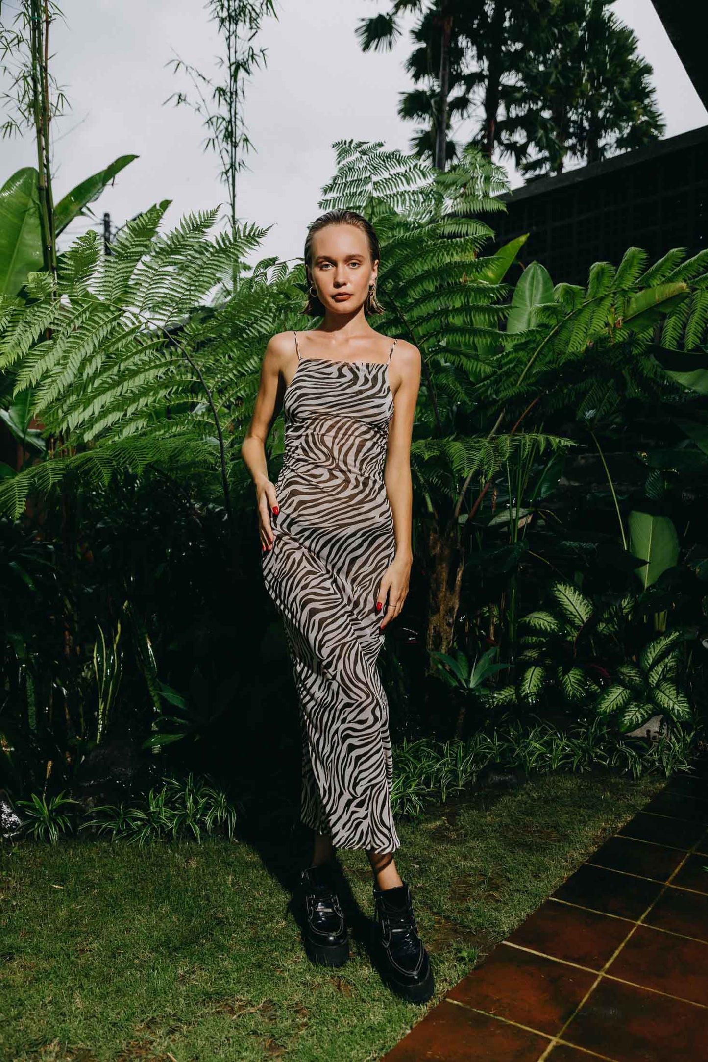 Load image into Gallery viewer, Zara Zebra Maxi Dress
