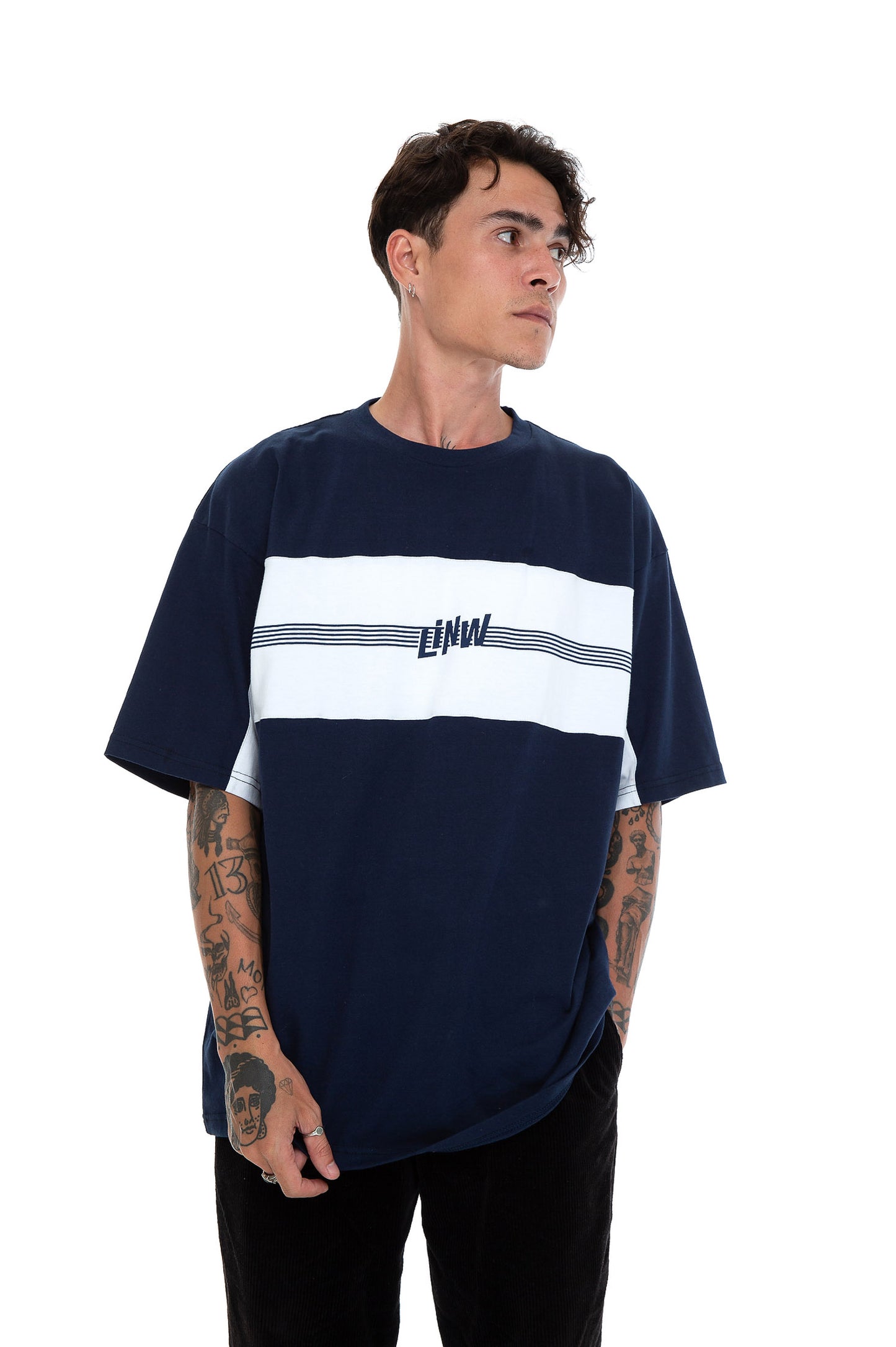 Load image into Gallery viewer, LINW Tee - Navy
