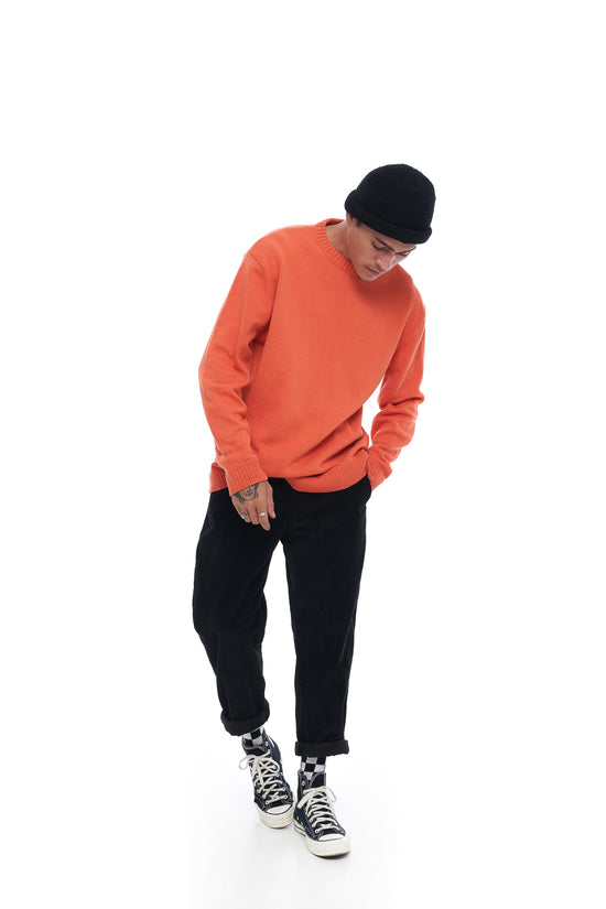 Russell Knit Sweater - Orange