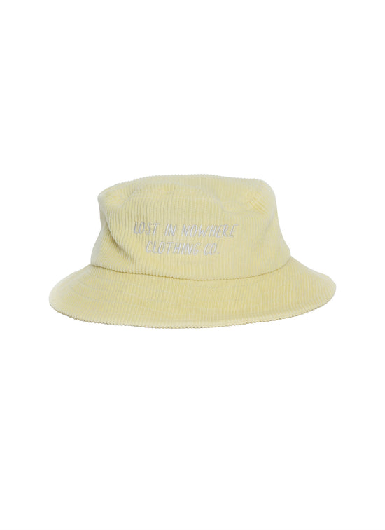 LIN Bucket Hat - Pastel Yellow