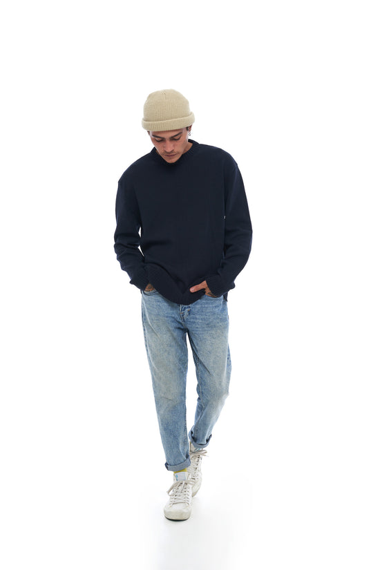 Russell Knit Sweater - Navy