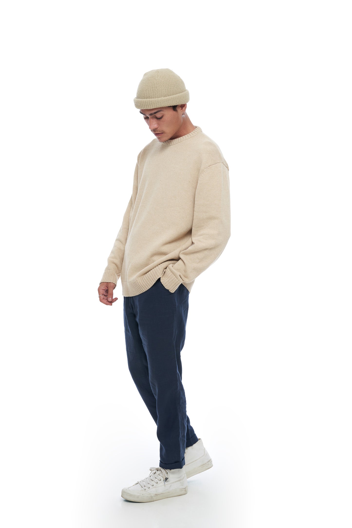 Russell Knit Sweater - Beige