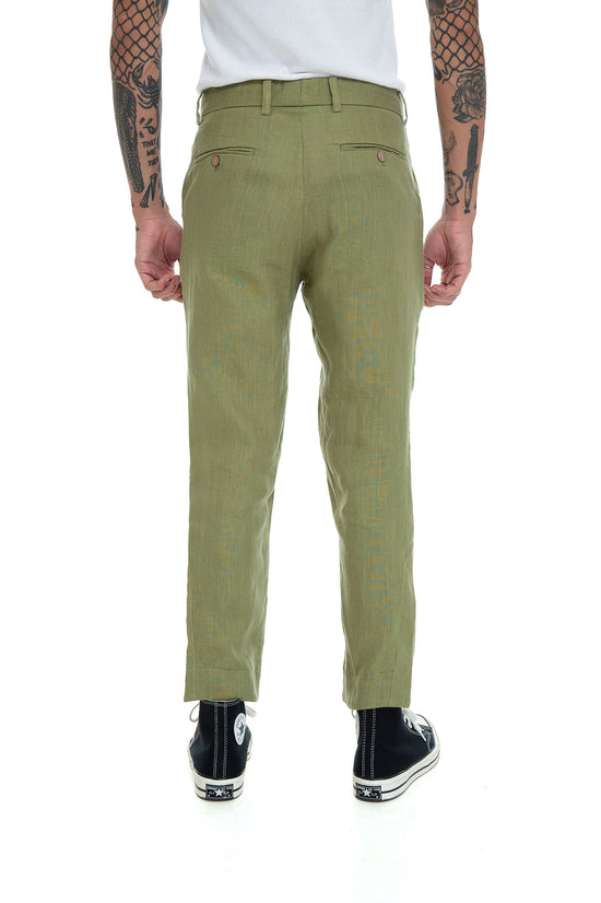 Waiheke Linen Pant - Olive