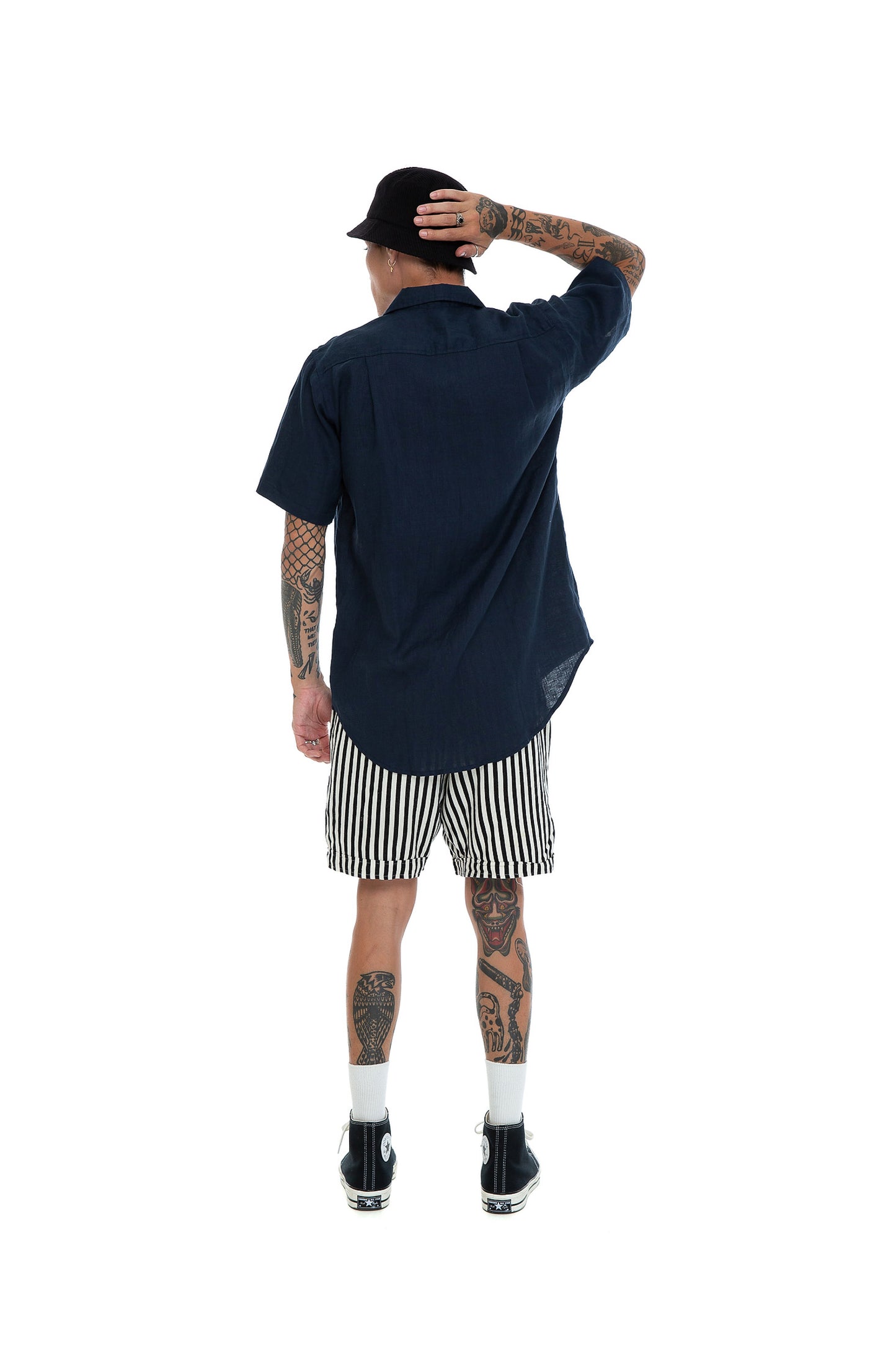 Seaside Linen - Navy SS