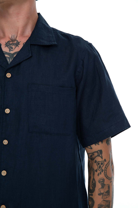 Seaside Linen - Navy SS