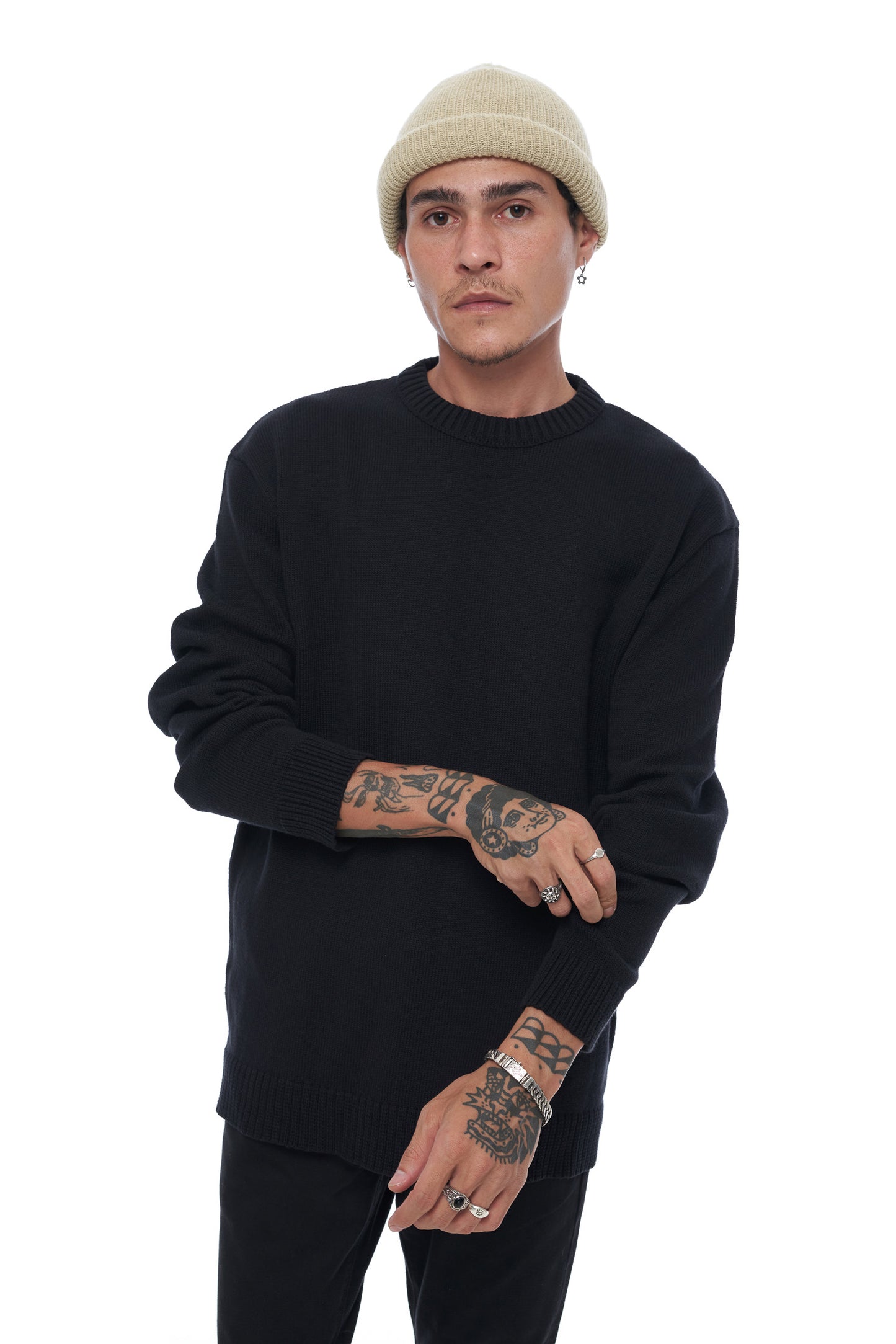 Lost In Nowhere Russell Knit Sweater - Black Russell Knit Sweater - Black