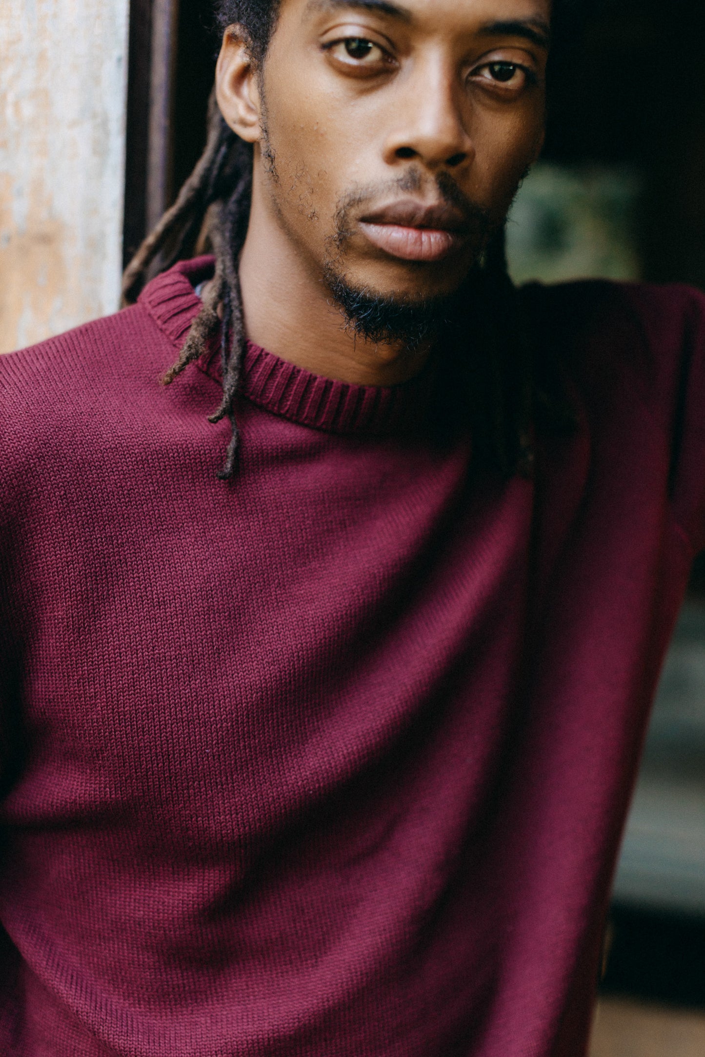Lost In Nowhere Russell Knit Sweater - Maroon Russell Knit Sweater - Maroon