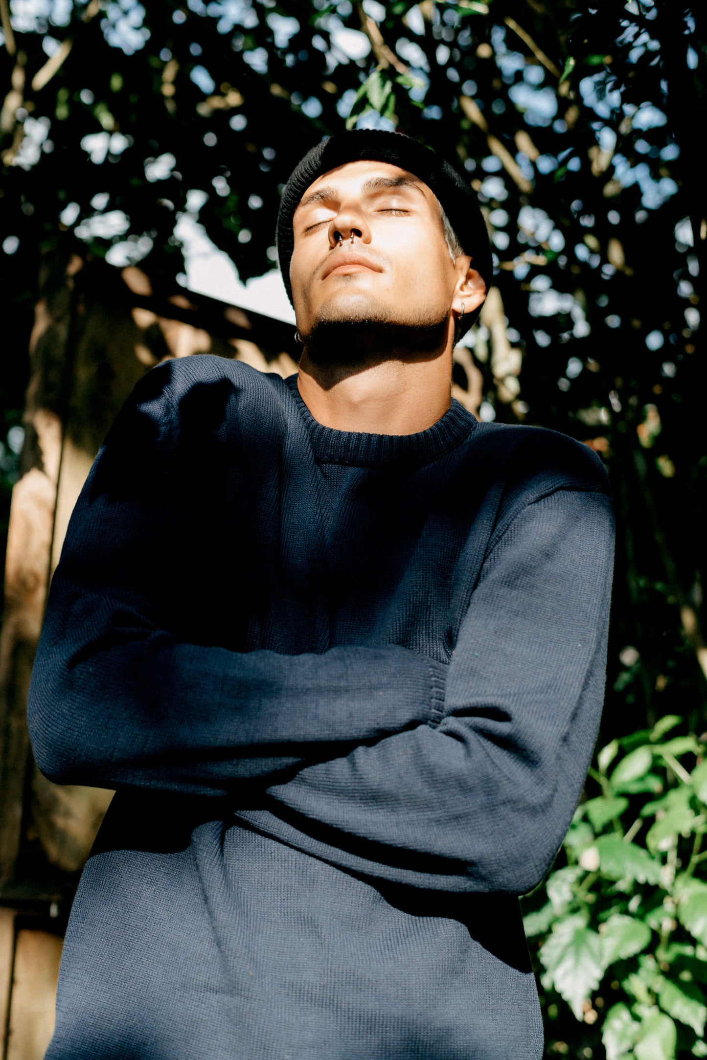 Lost In Nowhere Russell Knit Sweater - Navy Russell Knit Sweater - Navy